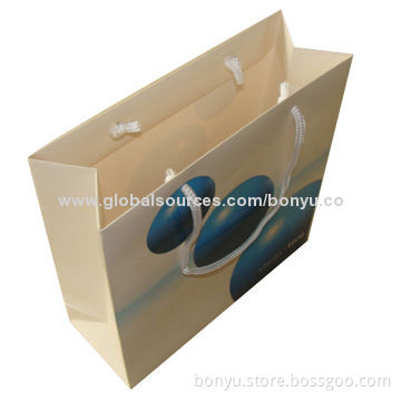 Retail paper bags, made of recycled paper/eco-friendly, suitable for shopping, OEM/ODM are welcome